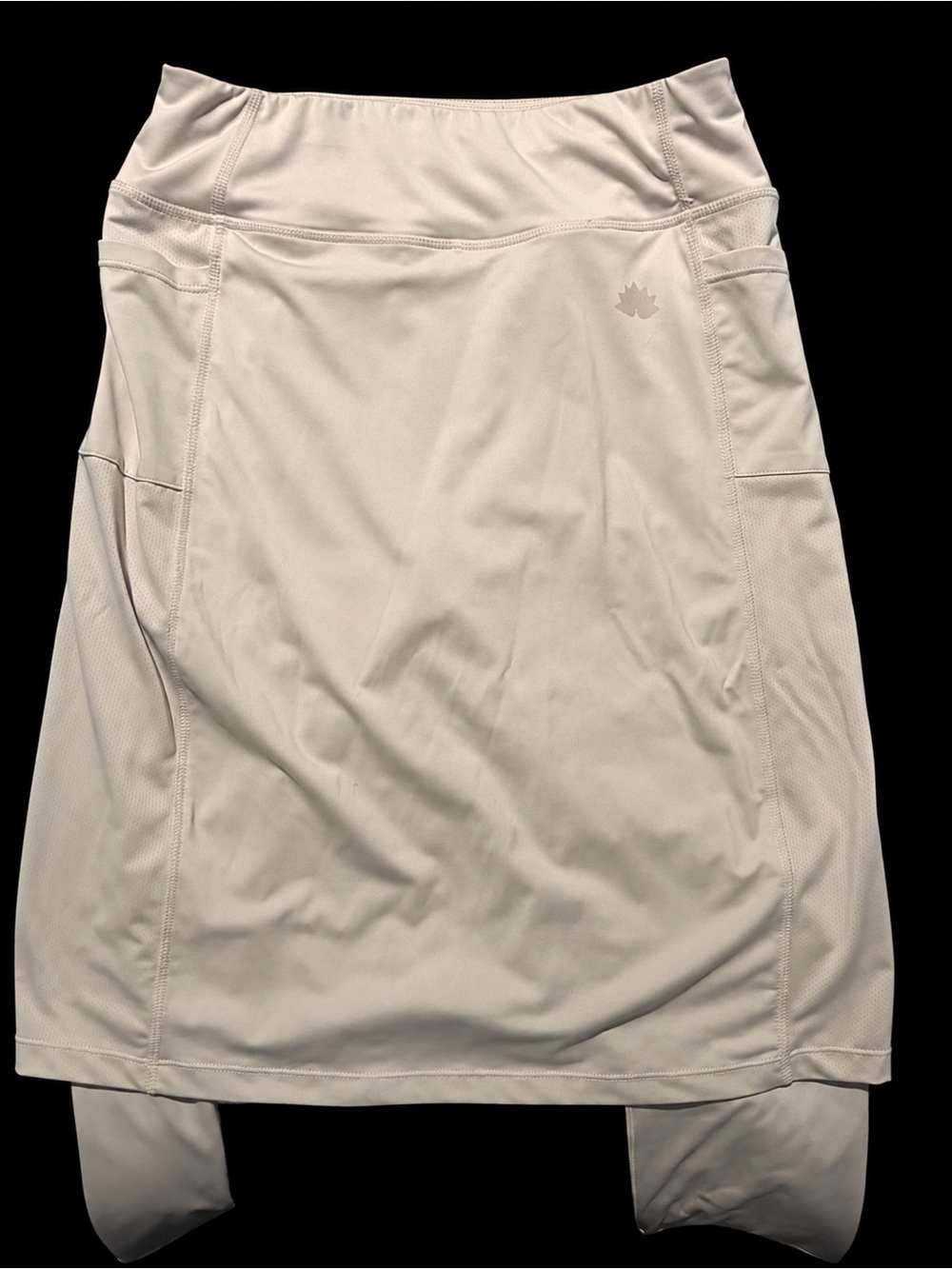 Light Beige Active Skort with Built-In Shorts